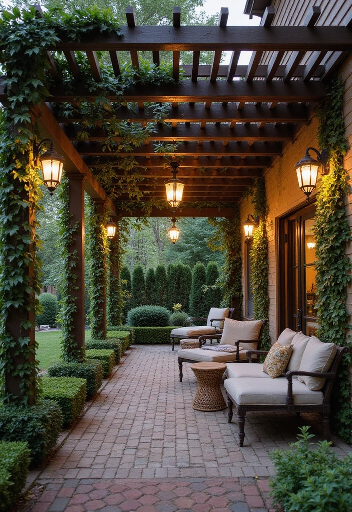 18 Modern Porch Ceilings That Redefine Outdoor Elegance (You Can't Miss #7!) - 10. Elegant Pergola Ceilings
