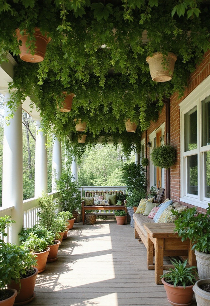 18 Modern Porch Ceilings That Redefine Outdoor Elegance (You Can't Miss #7!) - 14. Green Living Ceilings