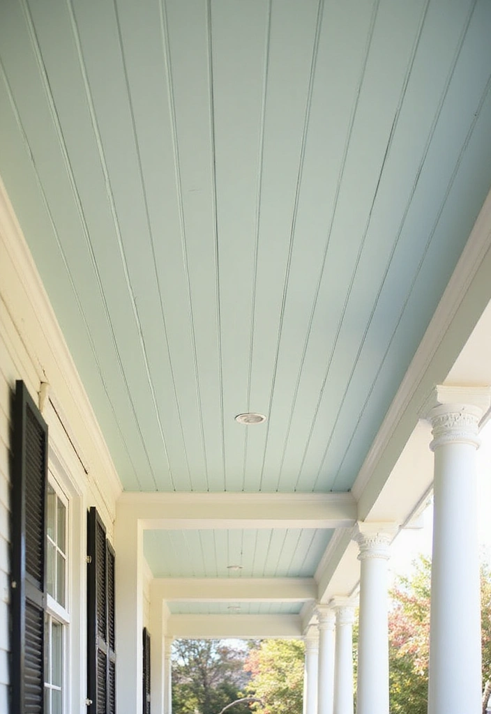 19 Creative Porch Ceiling Patterns That Will Make Your Guests Say 'Wow!' - 4. Elegant Beadboard