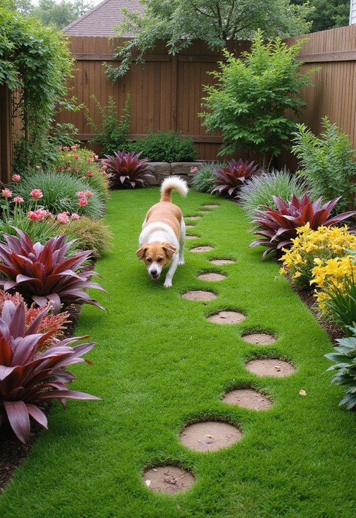 19 Pet-Friendly Small Backyard Turf Ideas That Every Dog Owner Needs to See (#8 Is a Game-Changer!) - 14. Engaging Scent Trails