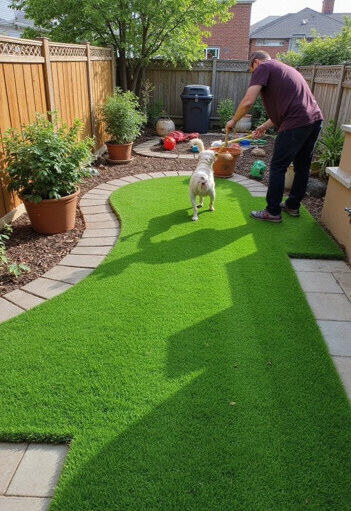 19 Pet-Friendly Small Backyard Turf Ideas That Every Dog Owner Needs to See (#8 Is a Game-Changer!) - 19. Simple Turf Maintenance Tips