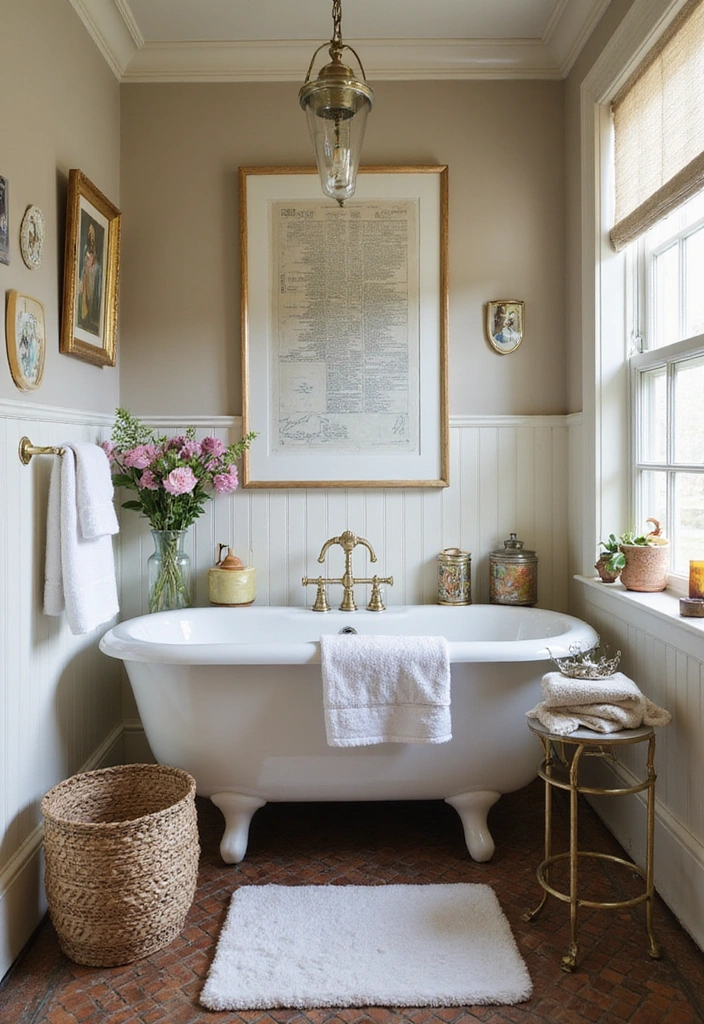 20 Affordable Luxury Bathroom Upgrades You'll Wish You Knew Sooner! - 20. Vintage Finds