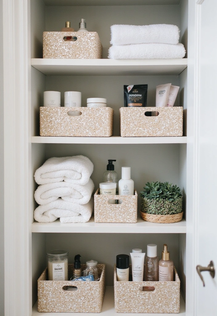 20 Affordable Luxury Bathroom Upgrades You'll Wish You Knew Sooner! - 4. Decorative Storage Bins