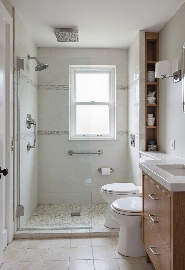 20 Brilliant Small Bathroom Ideas That Prove Size Doesn't Matter (You'll Want to Steal #12!) - 12. Space-Saving Shower Designs