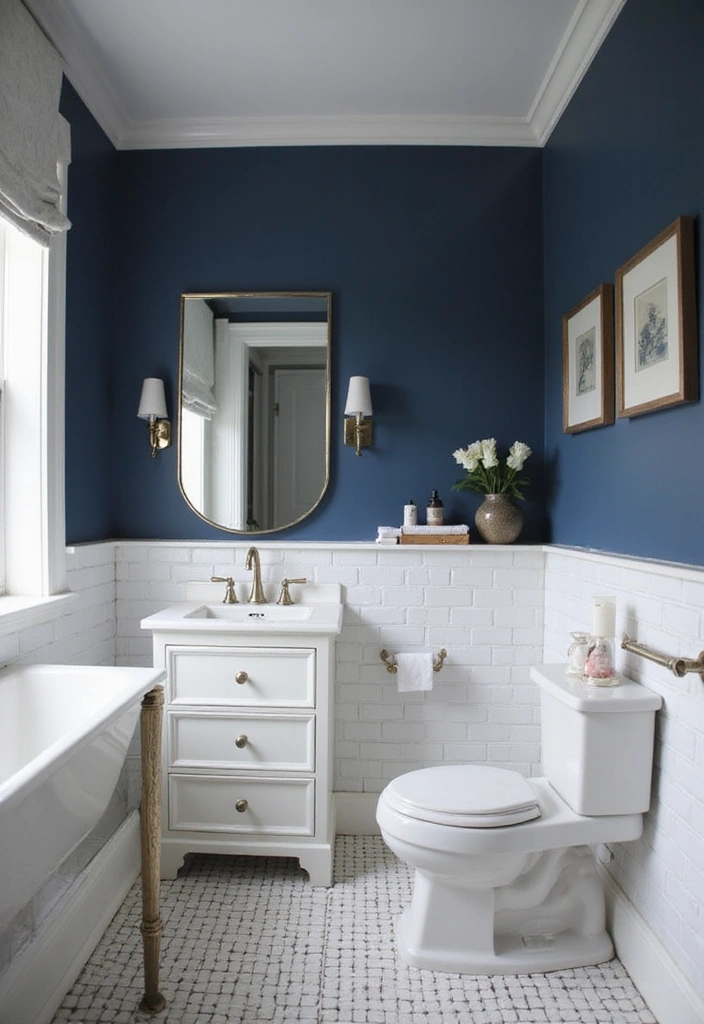 20 Brilliant Small Bathroom Ideas That Prove Size Doesn't Matter (You'll Want to Steal #12!) - 13. Dual-Tone Palettes