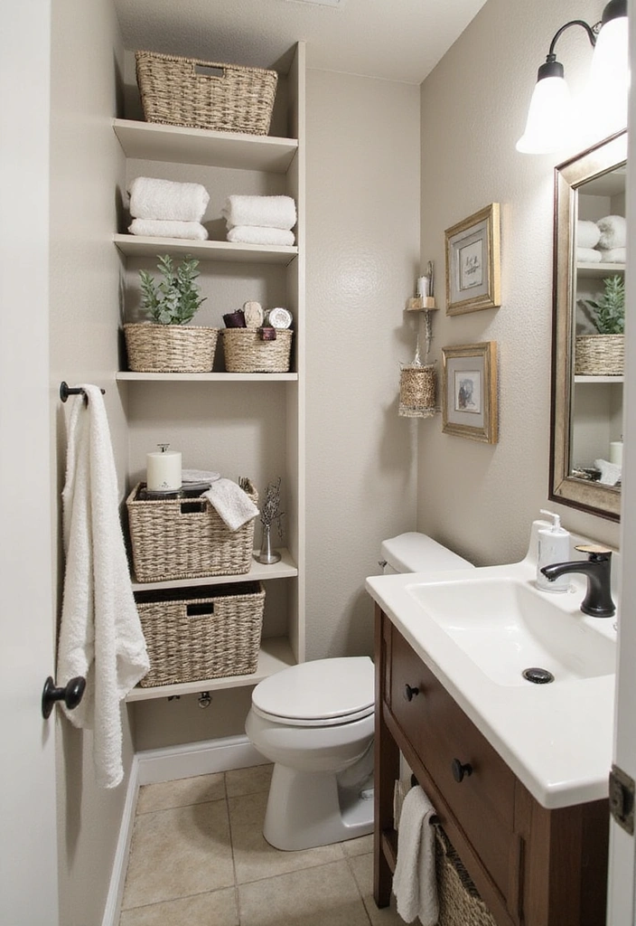 20 Brilliant Small Bathroom Ideas That Prove Size Doesn't Matter (You'll Want to Steal #12!) - 4. Creative Storage Solutions