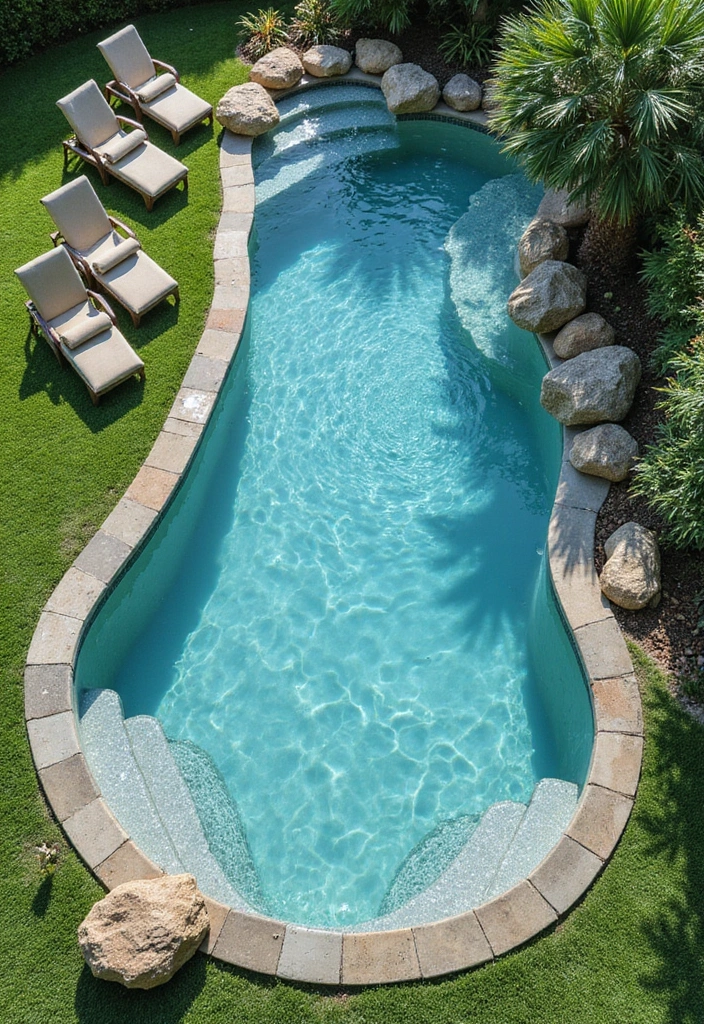 20 Budget-Friendly Backyard Turf Ideas You Can DIY (Number 4 is a Game Changer!) - 11. Turf Around the Pool