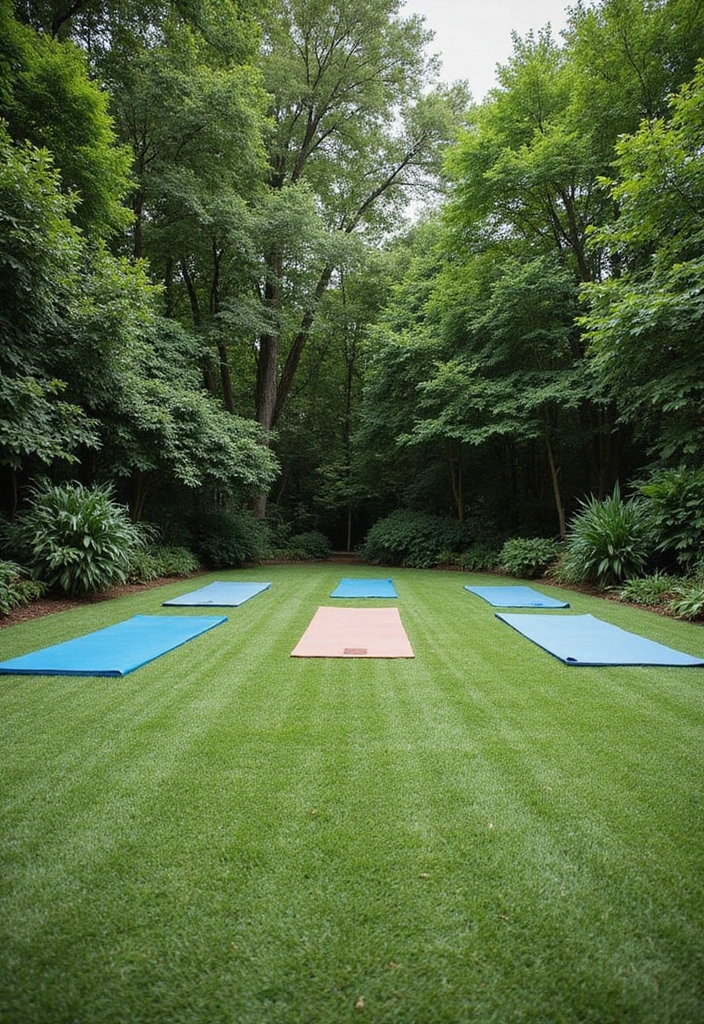 20 Budget-Friendly Backyard Turf Ideas You Can DIY (Number 4 is a Game Changer!) - 14. Turf for Outdoor Yoga Space