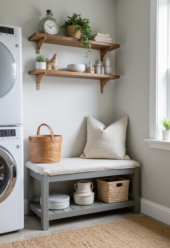 20 Laundry Organization Tips That’ll Change Your Life (and Your Laundry Routine!) - 1. Opt for Multi-functional Furniture