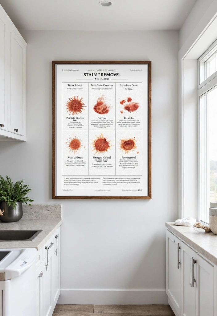 20 Laundry Organization Tips That’ll Change Your Life (and Your Laundry Routine!) - 10. Keep a Stain Removal Guide Handy