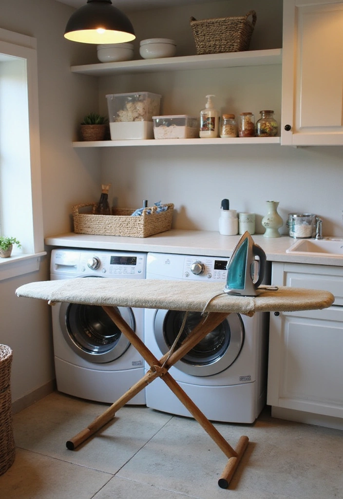 20 Laundry Organization Tips That’ll Change Your Life (and Your Laundry Routine!) - 13. Transform Your Ironing Space