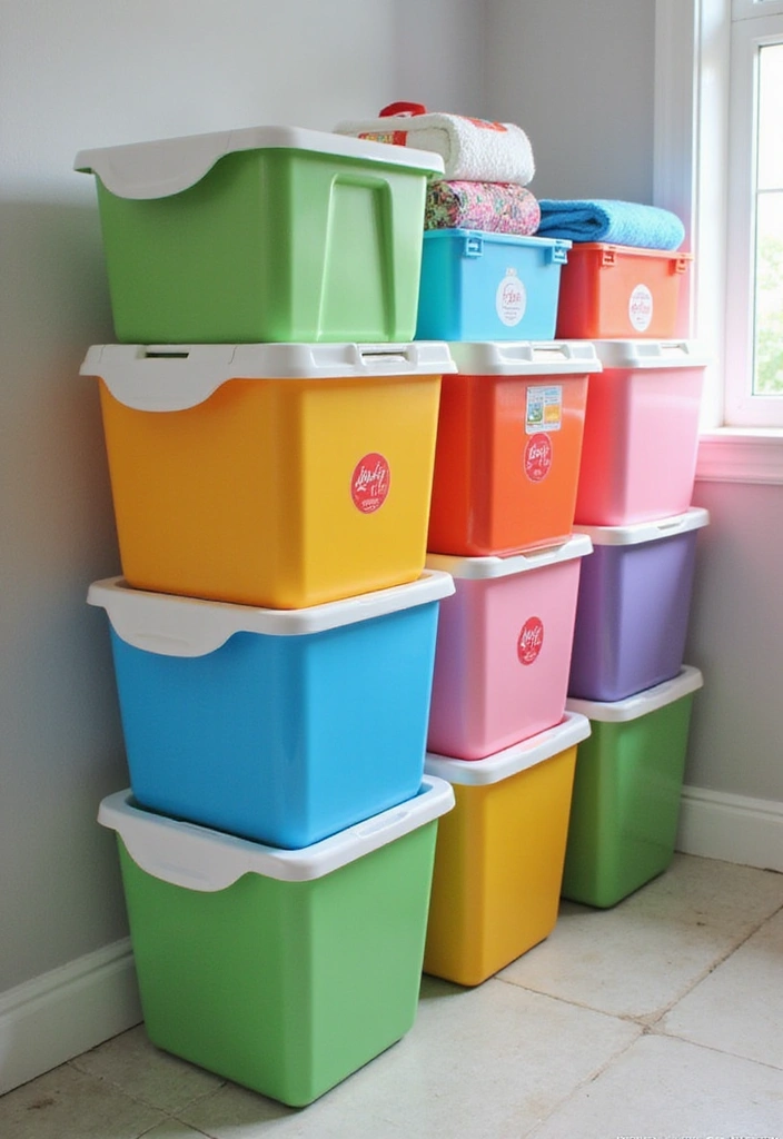 20 Laundry Organization Tips That’ll Change Your Life (and Your Laundry Routine!) - 2. Implement a Color-Coding System