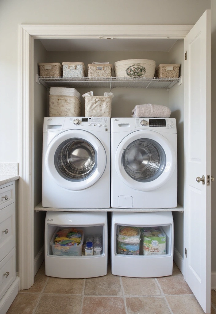 20 Laundry Organization Tips That’ll Change Your Life (and Your Laundry Routine!) - 8. Make Use of Underutilized Areas
