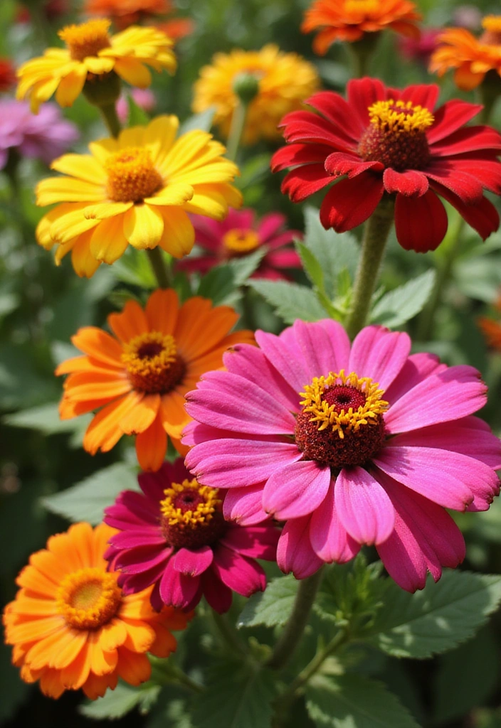 20 Low Maintenance Flowers That Don’t Need Deadheading (Perfect for Lazy Gardeners!) - 14. Zinnia