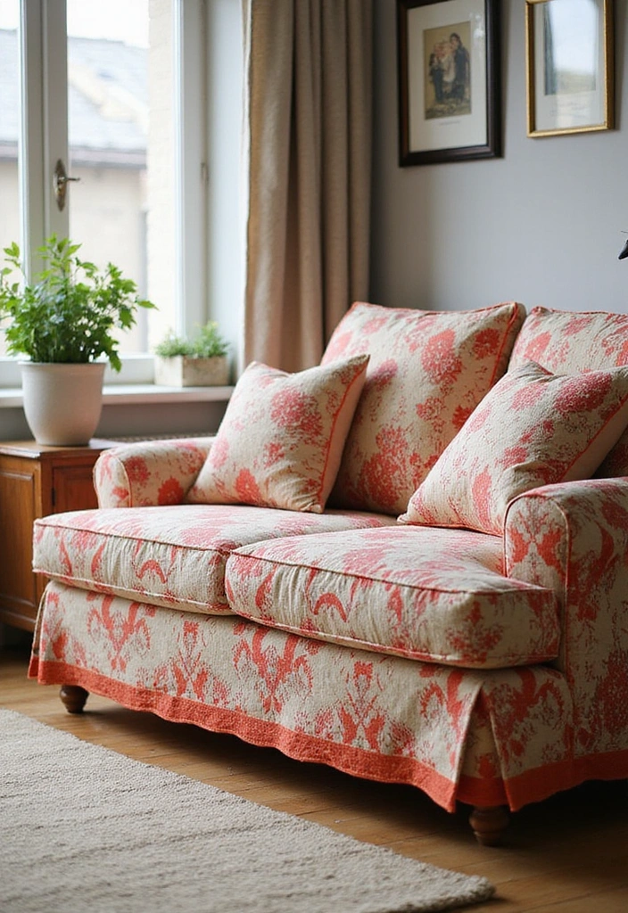 20 Modern Furniture Transformations That Will Inspire Your Next Redecorating! - 6. Sofa Slipcover Style