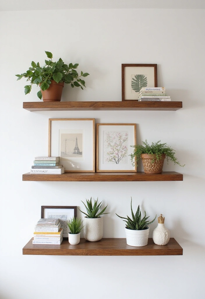 20 Modern Furniture Transformations That Will Inspire Your Next Redecorating! - 8. Floating Shelf Decor