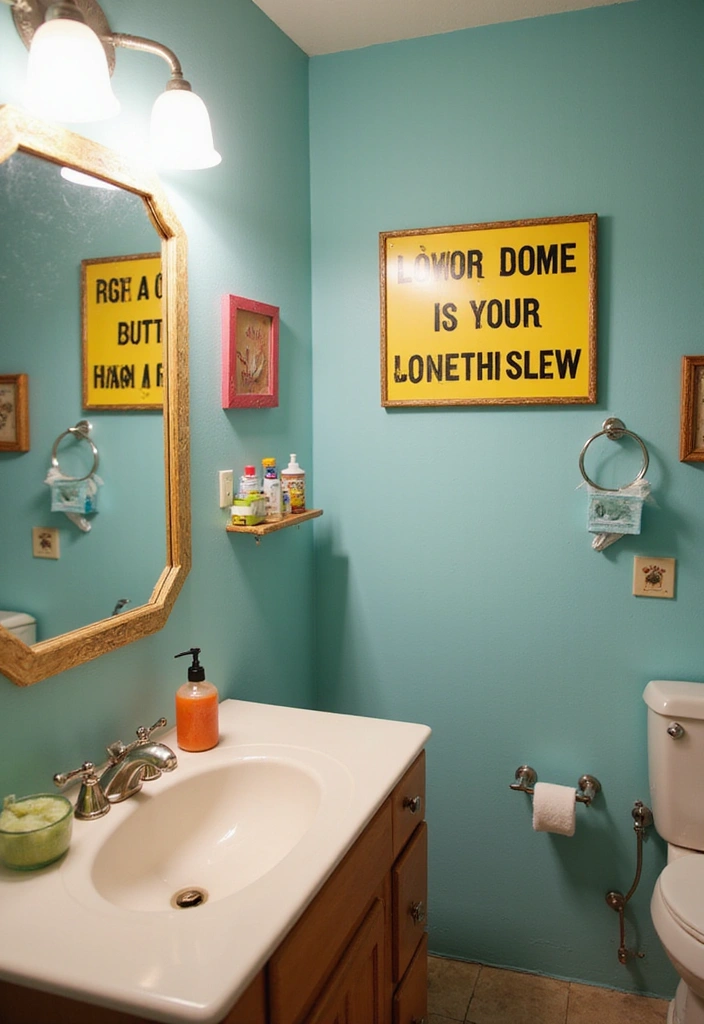 20 Personalized Bathroom Signs That Add a Touch of Family Love (You’ll Want #7!) - 10. Humorously Unexpected Signs