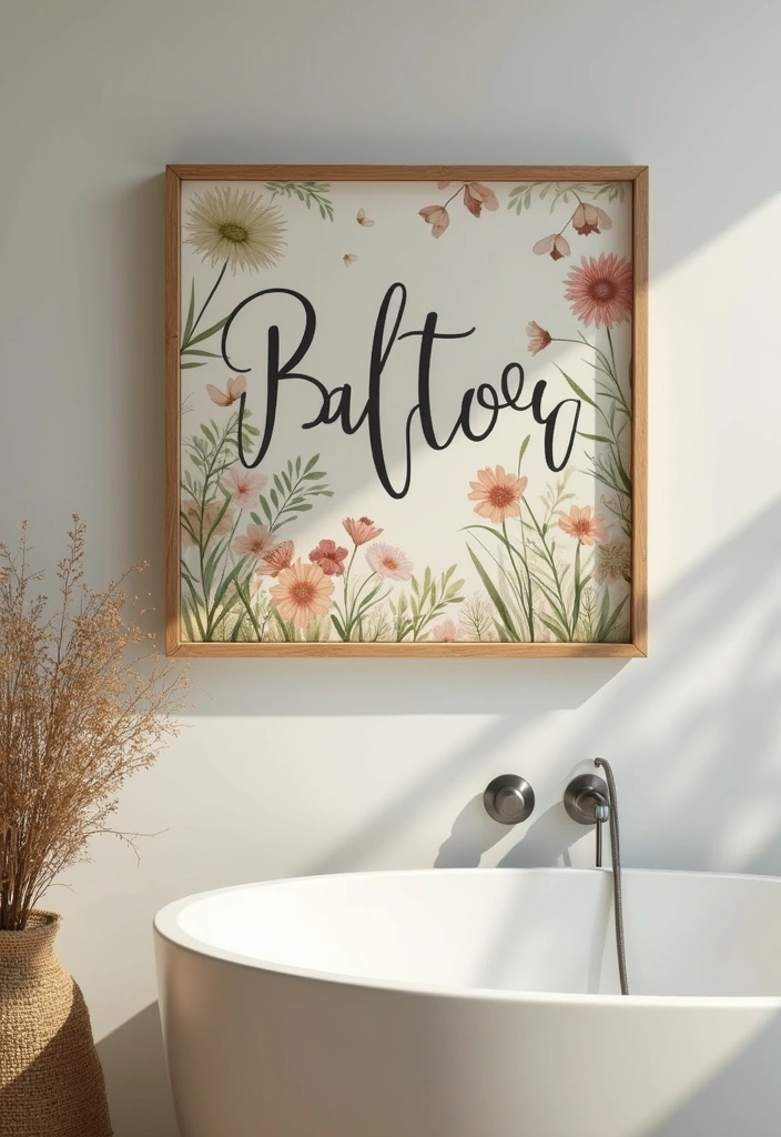 20 Personalized Bathroom Signs That Add a Touch of Family Love (You’ll Want #7!) - 12. Nature-Inspired Signs