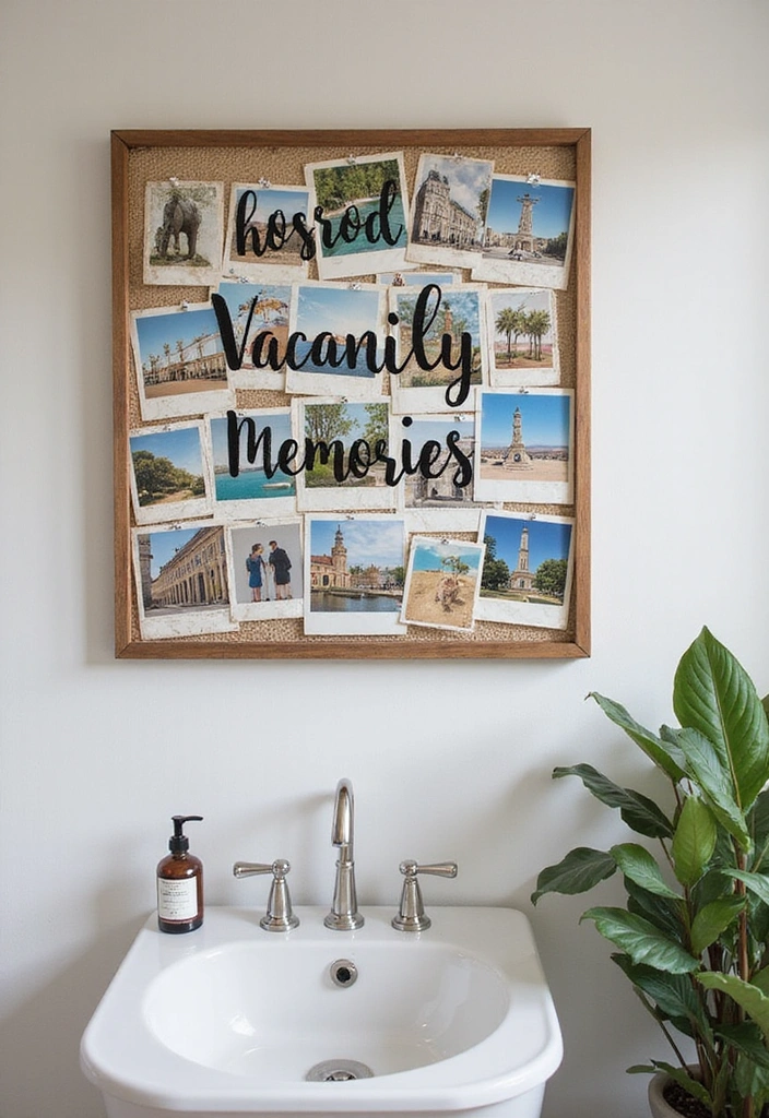 20 Personalized Bathroom Signs That Add a Touch of Family Love (You’ll Want #7!) - 14. Family Vacation Memories Sign