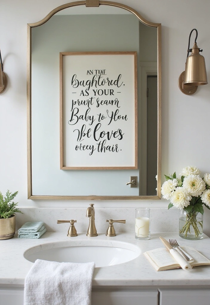 20 Personalized Bathroom Signs That Add a Touch of Family Love (You’ll Want #7!) - 7. Inspirational Bathroom Sign