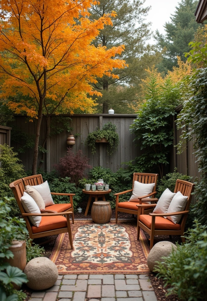 20 Tiny Garden Rooms That Prove Small Can Be Stunning (Wait Until You See #4!) - 18. The Seasonal Sanctuary
