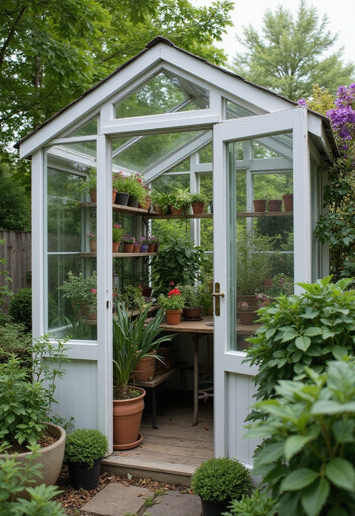 20 Tiny Garden Rooms That Prove Small Can Be Stunning (Wait Until You See #4!) - 7. The Classic Greenhouse
