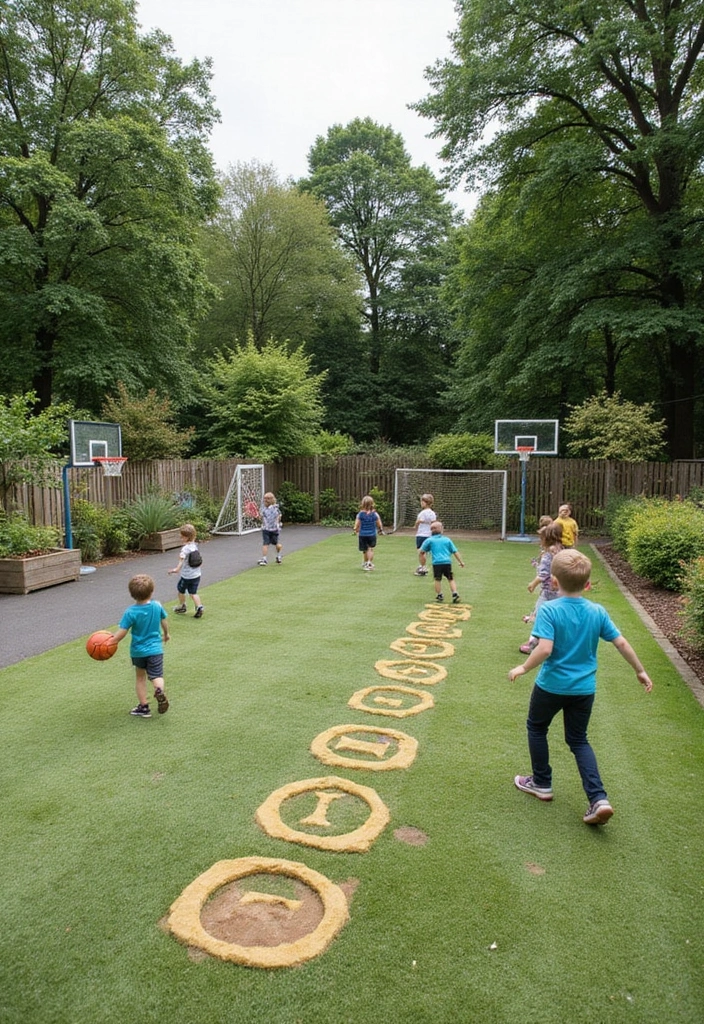 20 Whimsical Garden Playroom Ideas That Will Make Your Kids Never Want to Leave! - 11. Outdoor Games Zone