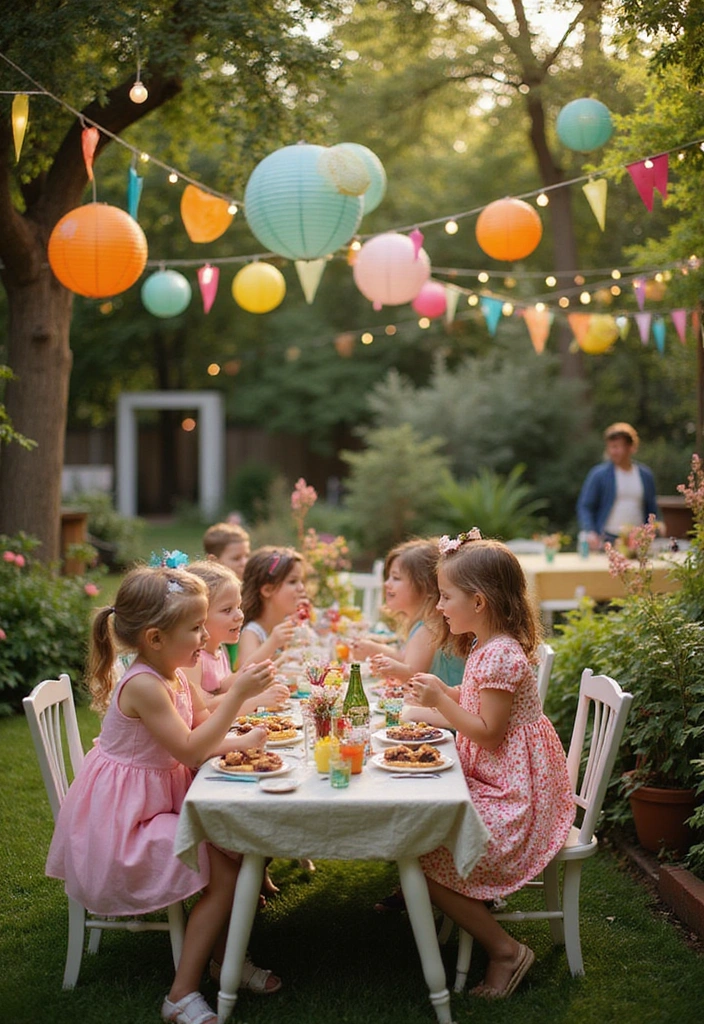 20 Whimsical Garden Playroom Ideas That Will Make Your Kids Never Want to Leave! - 14. Themed Garden Parties