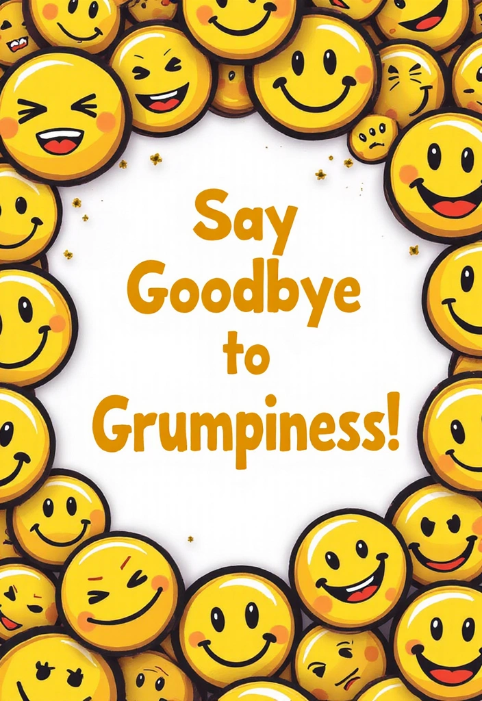 21 Adorable Kids Bathroom Sign Ideas That Will Make Them Smile (#11 Is So Cute!) - 16. Say Goodbye to Grumpiness!