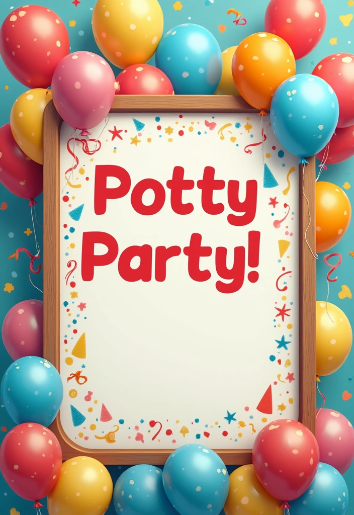 21 Adorable Kids Bathroom Sign Ideas That Will Make Them Smile (#11 Is So Cute!) - 19. Potty Party!