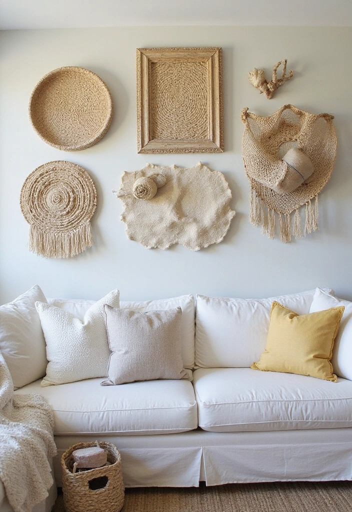 21 Affordable Beach Decor Tips for a Stunning Living Room (You Won't Believe #11!) - 7. Beachy Wall Hangings