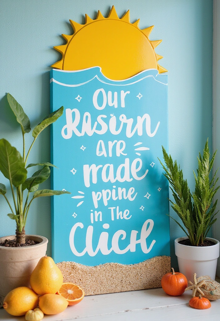 21 Clever Bathroom Sign Ideas That'll Make You Smile Every Time You Enter! - 12. Make a Splash!