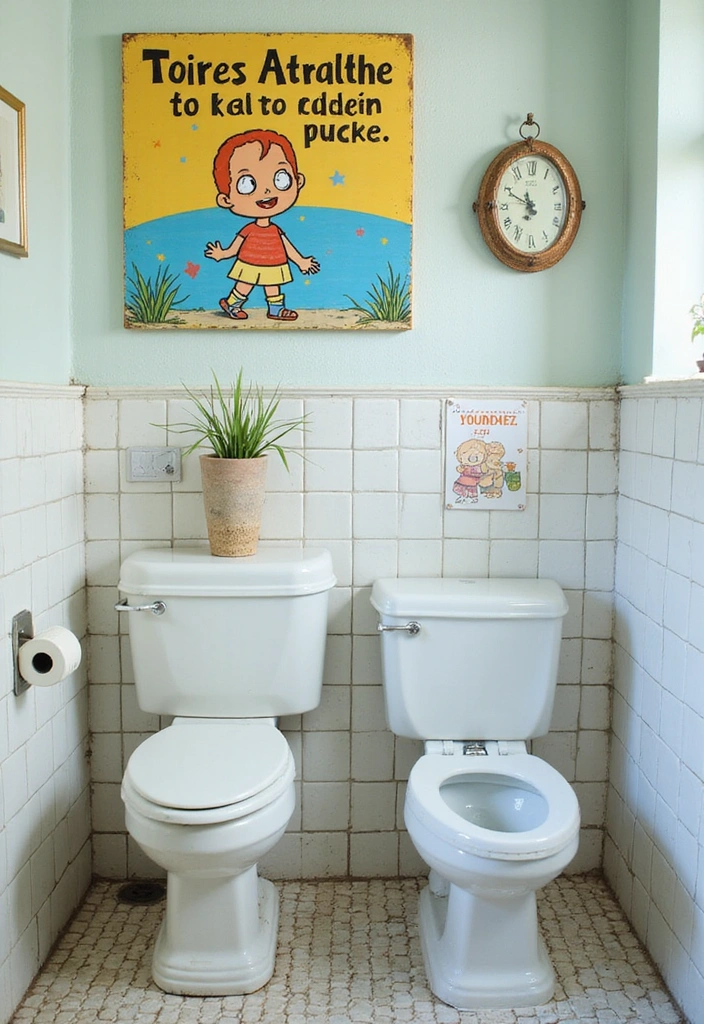 21 Clever Bathroom Sign Ideas That'll Make You Smile Every Time You Enter! - 2. Toilet Rules: No Drama