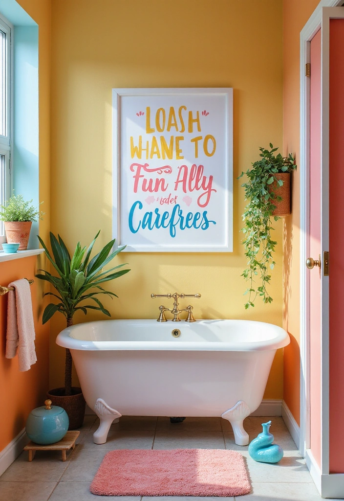 21 Clever Bathroom Sign Ideas That'll Make You Smile Every Time You Enter! - 20. Just a Splash
