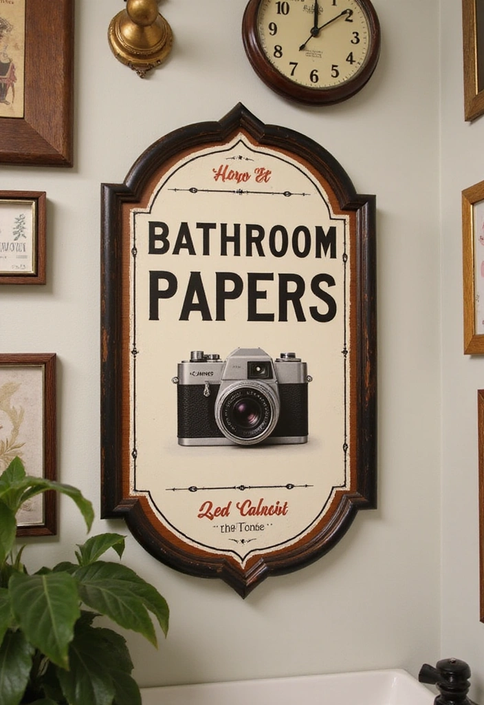 21 Clever Bathroom Sign Ideas That'll Make You Smile Every Time You Enter! - 4. You’re On Candid Camera