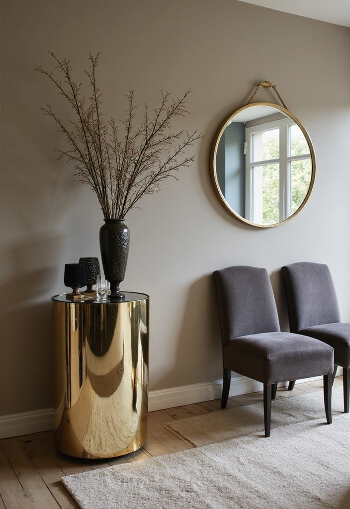 21 Decorative Mirror Ideas for Your Dining Room That Are Total Game Changers (Check Out #12!) - 15. Mirrored Pedestals