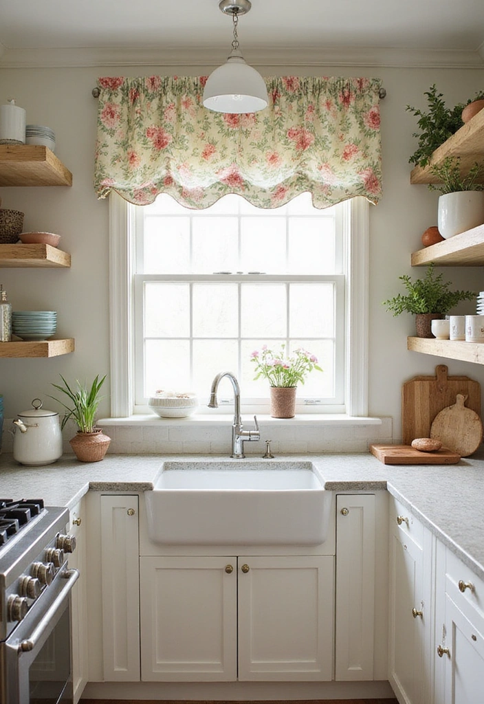 21 Kitchen Valance Ideas That Will Make You Fall in Love with Your Space Again! - 1. Classic Cottage Charm