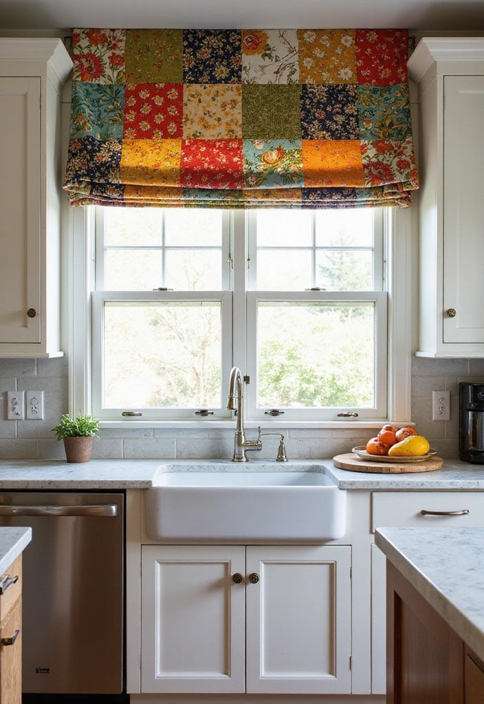 21 Kitchen Valance Ideas That Will Make You Fall in Love with Your Space Again! - 12. Eclectic Patchwork