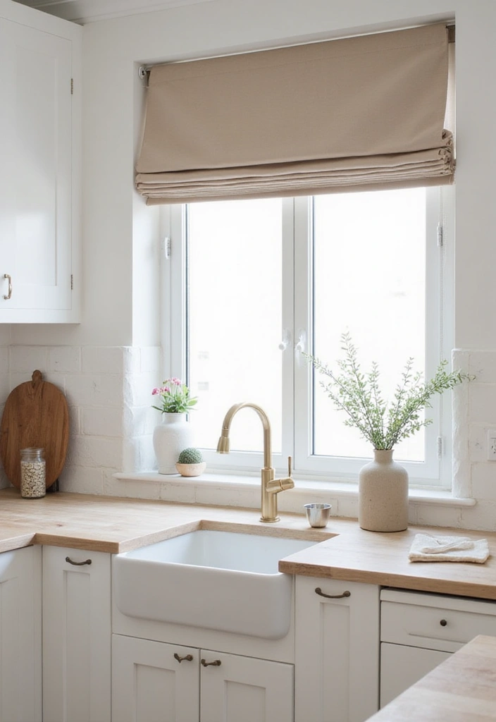 21 Kitchen Valance Ideas That Will Make You Fall in Love with Your Space Again! - 16. Minimalist Scandinavian