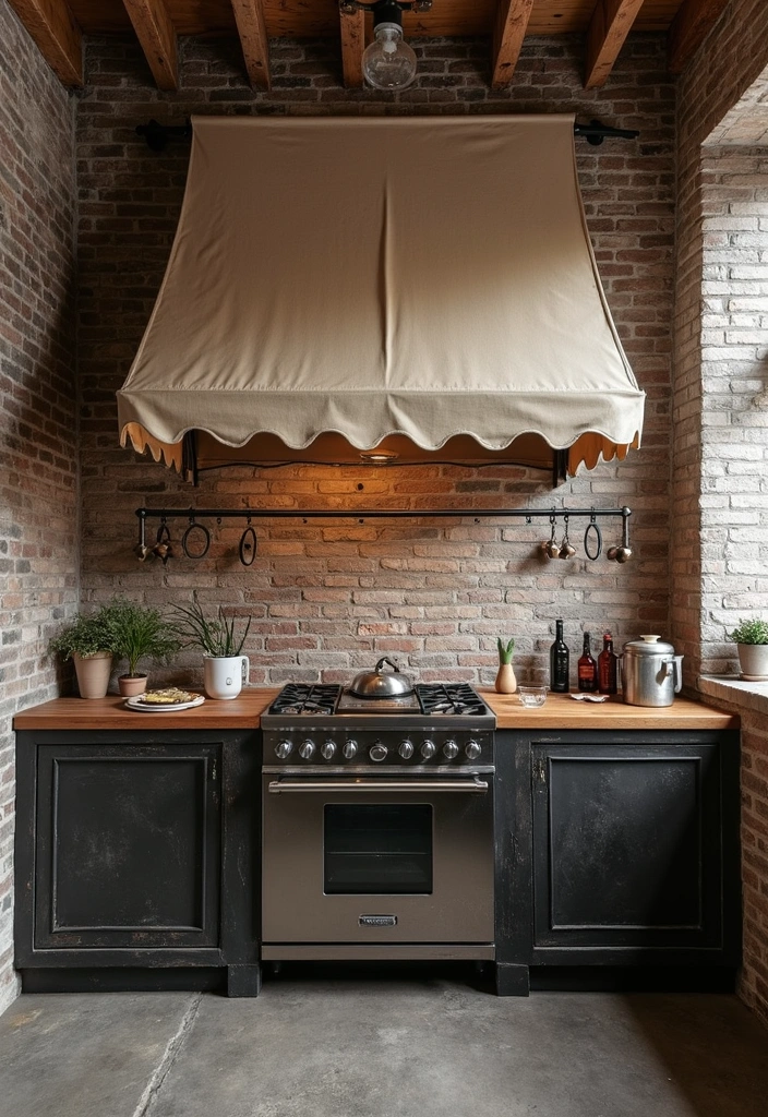 21 Kitchen Valance Ideas That Will Make You Fall in Love with Your Space Again! - 19. Industrial Edge