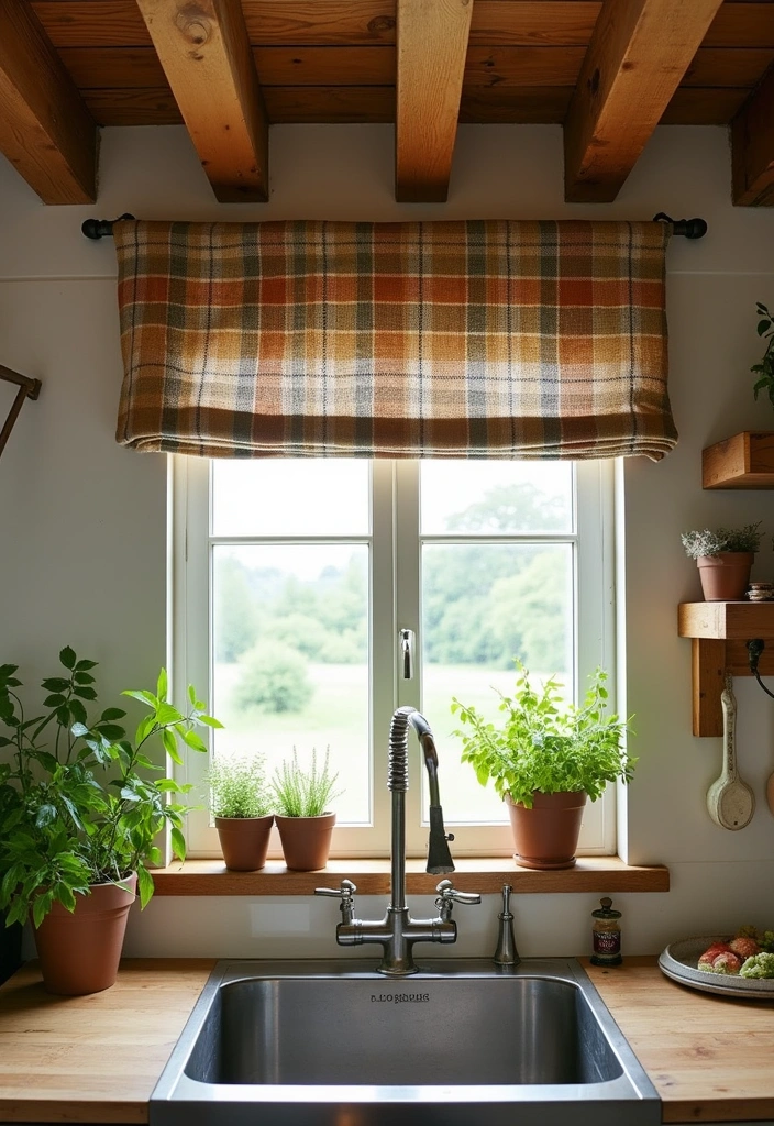 21 Kitchen Valance Ideas That Will Make You Fall in Love with Your Space Again! - 3. Rustic Farmhouse Vibes