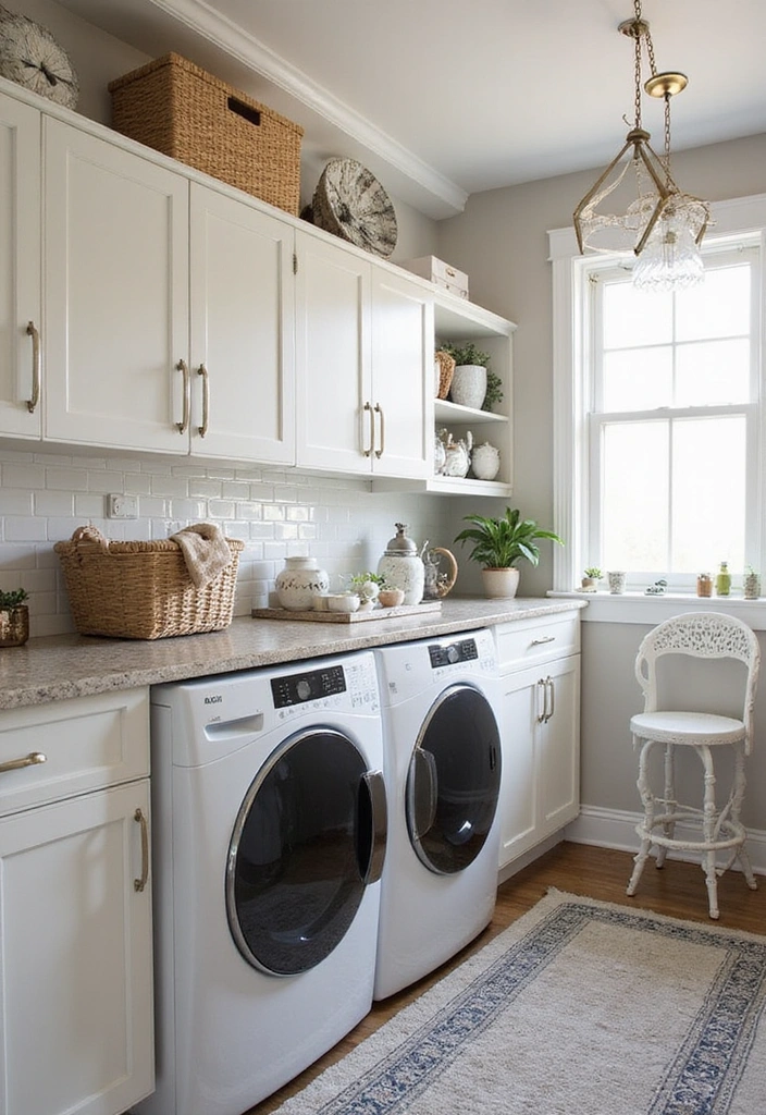 21 Luxury Laundry Room Ideas That'll Make You Feel Like a Million Bucks! - 17. Elegant Accessories