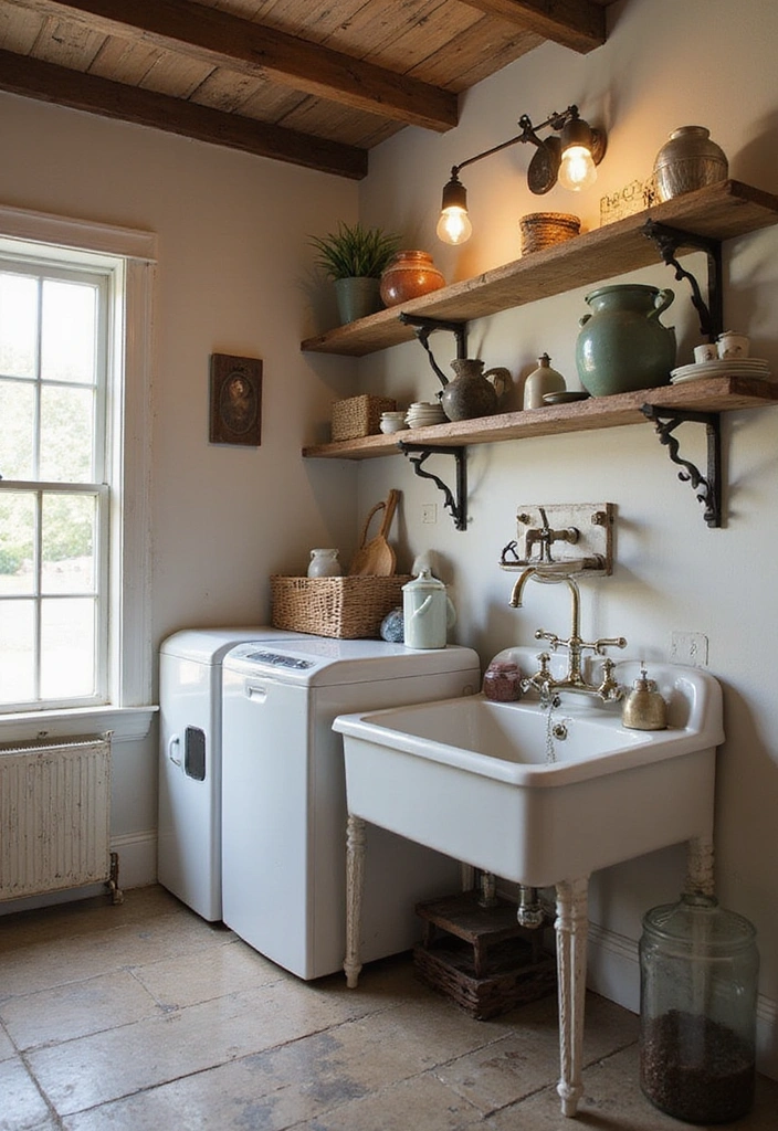 21 Luxury Laundry Room Ideas That'll Make You Feel Like a Million Bucks! - 4. Vintage Charm