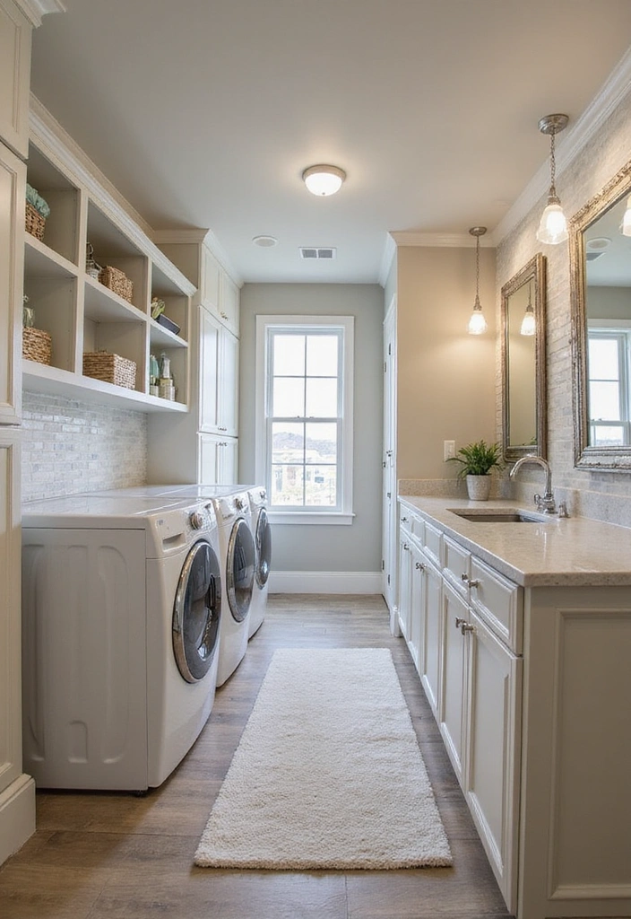 21 Luxury Laundry Room Ideas That'll Make You Feel Like a Million Bucks! - 6. Luxurious Laundry Island