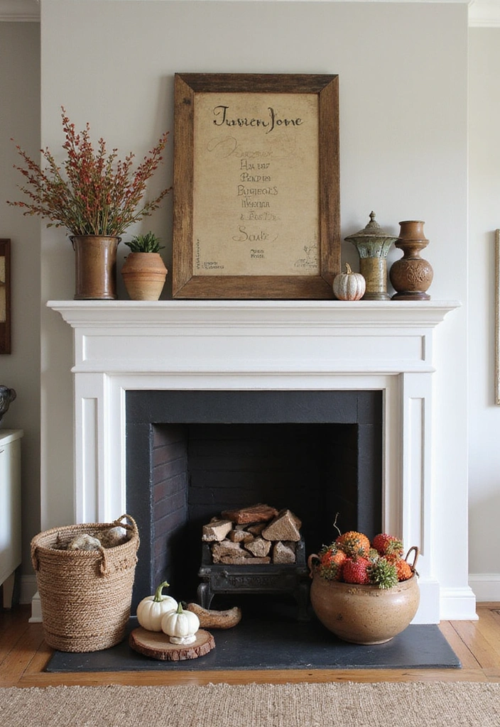 21 Seasonal Farmhouse Mantel Decor Ideas That Will Transform Your Home for Every Holiday! - 18. Family Heritage