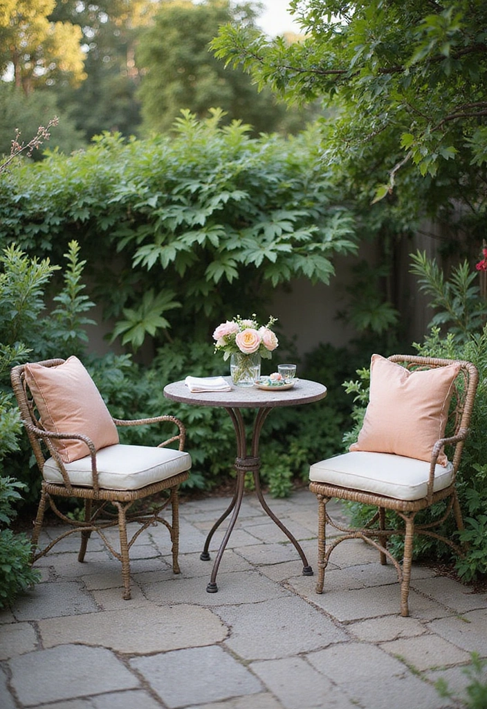 21 Space-Saving Bistro Table Ideas That'll Turn Your Small Garden into a Cozy Retreat! - 16. Bistro Tables with Matching Chairs