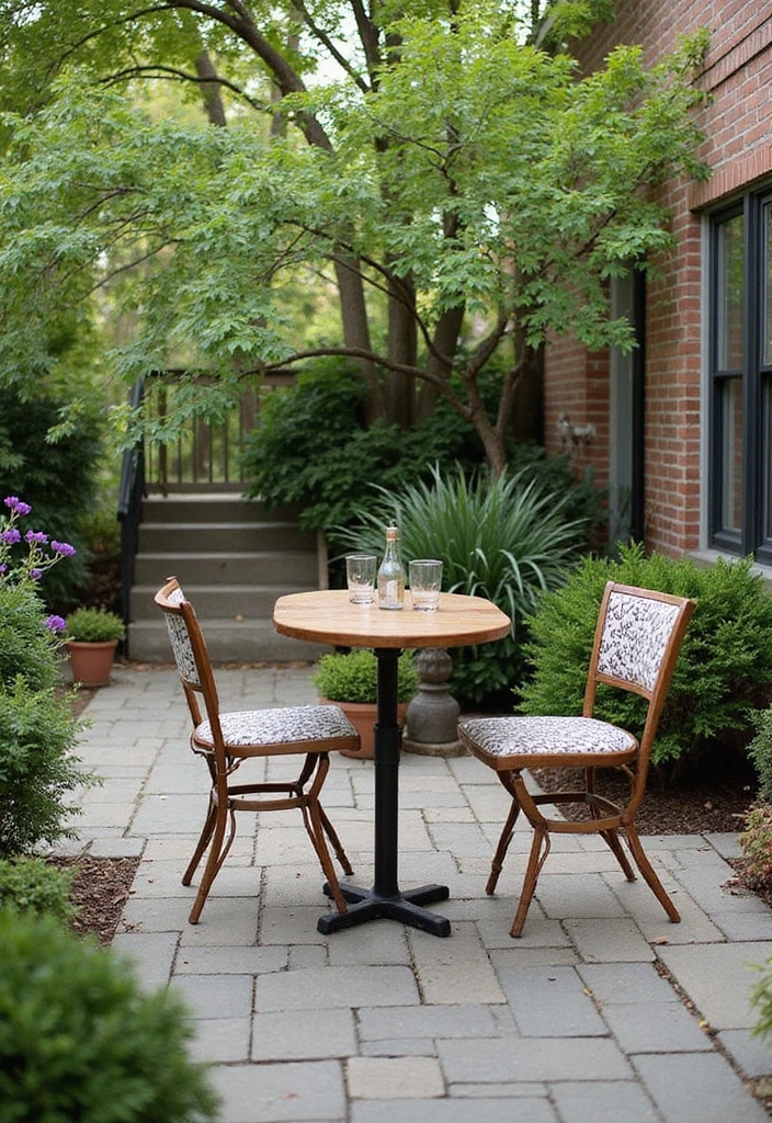21 Space-Saving Bistro Table Ideas That'll Turn Your Small Garden into a Cozy Retreat! - 19. Bistro Tables with Adjustable Height