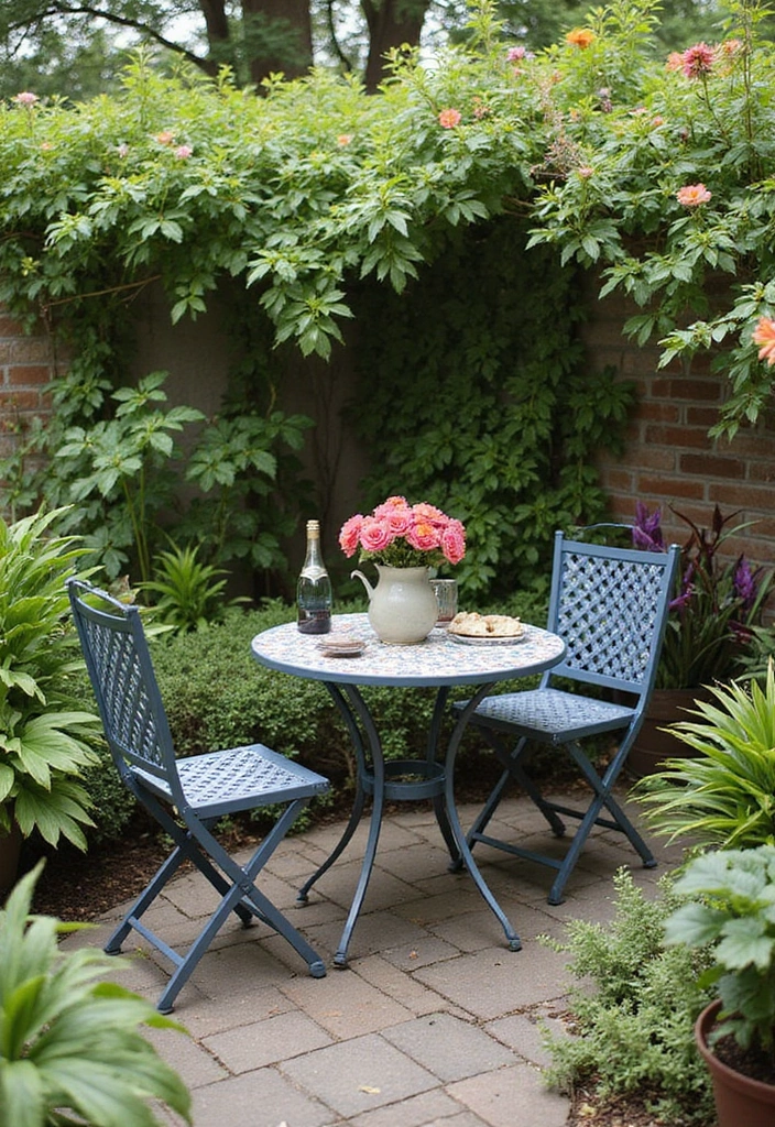 21 Space-Saving Bistro Table Ideas That'll Turn Your Small Garden into a Cozy Retreat! - 5. Multi-Functional Bistro Tables