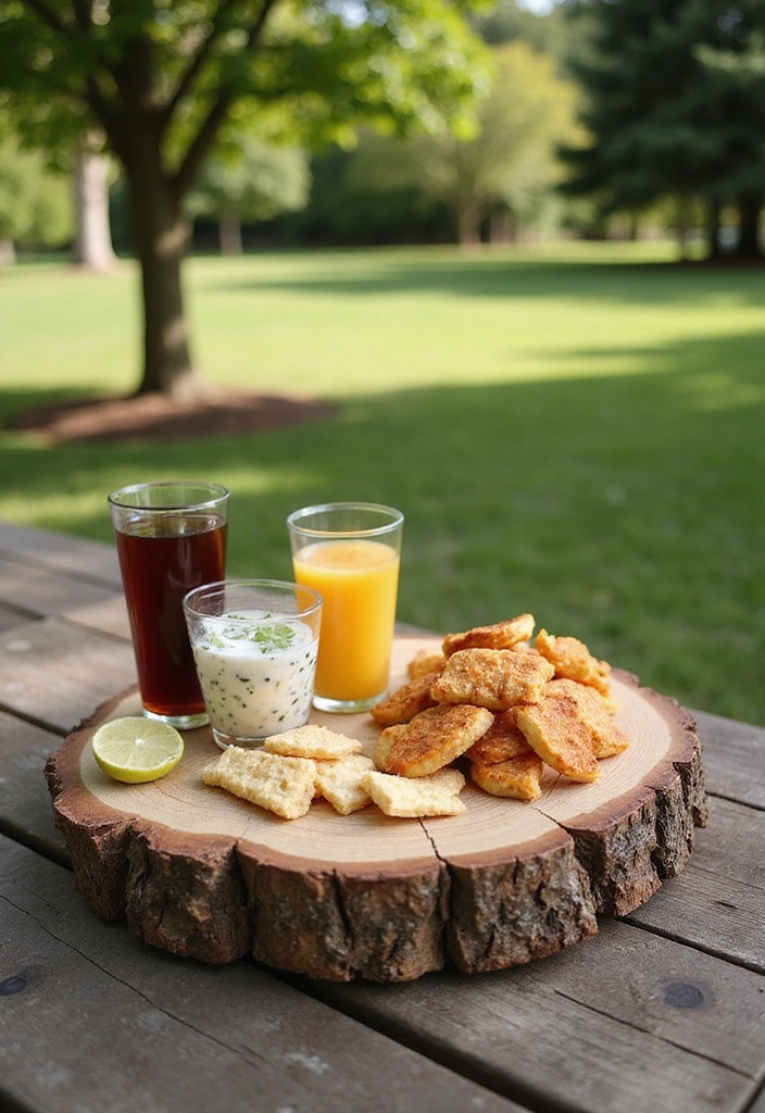 21 Stunning Tree Stump Furniture Ideas That Will Make Your Backyard the Talk of the Town! - 16. Tree Stump Serving Tray