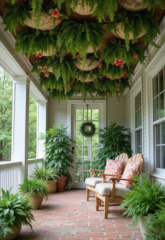 21 Trendy Porch Ceiling Designs That'll Transform Your Outdoor Space! - 12. Vertical Gardens